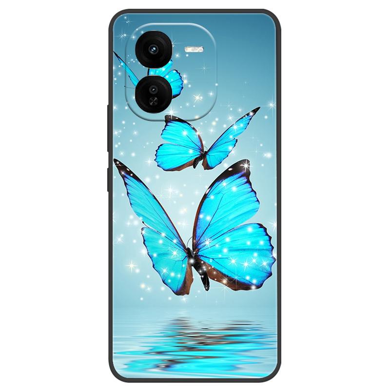 For Vivo IQOO Z9x Case Silicone Luxury Space Soft Bumper for Vivo IQOO Z9 Turbo Phone Cover TPU Funda For IQOOZ9 Turbo Fashion