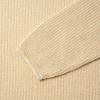 VERNO Half_Cardigan_Stitch Crewneck_Knit Beige