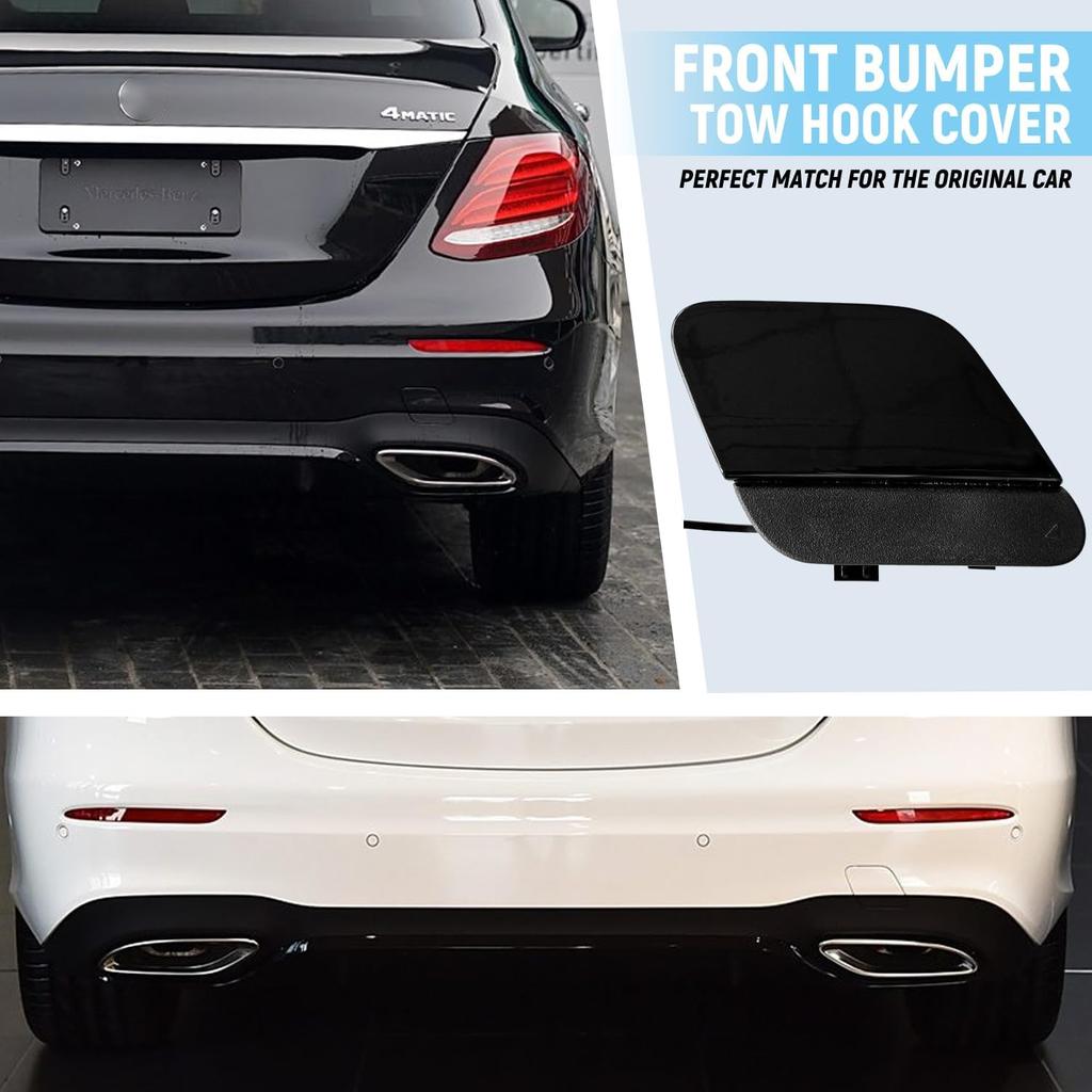Rear Bumper Tow Hook Cover for Mercedes Benz E Class W213 AMG Line Sport Styling Package E180 E200 E220 E250 E300 E350 E400 2017 2018 2019 2020