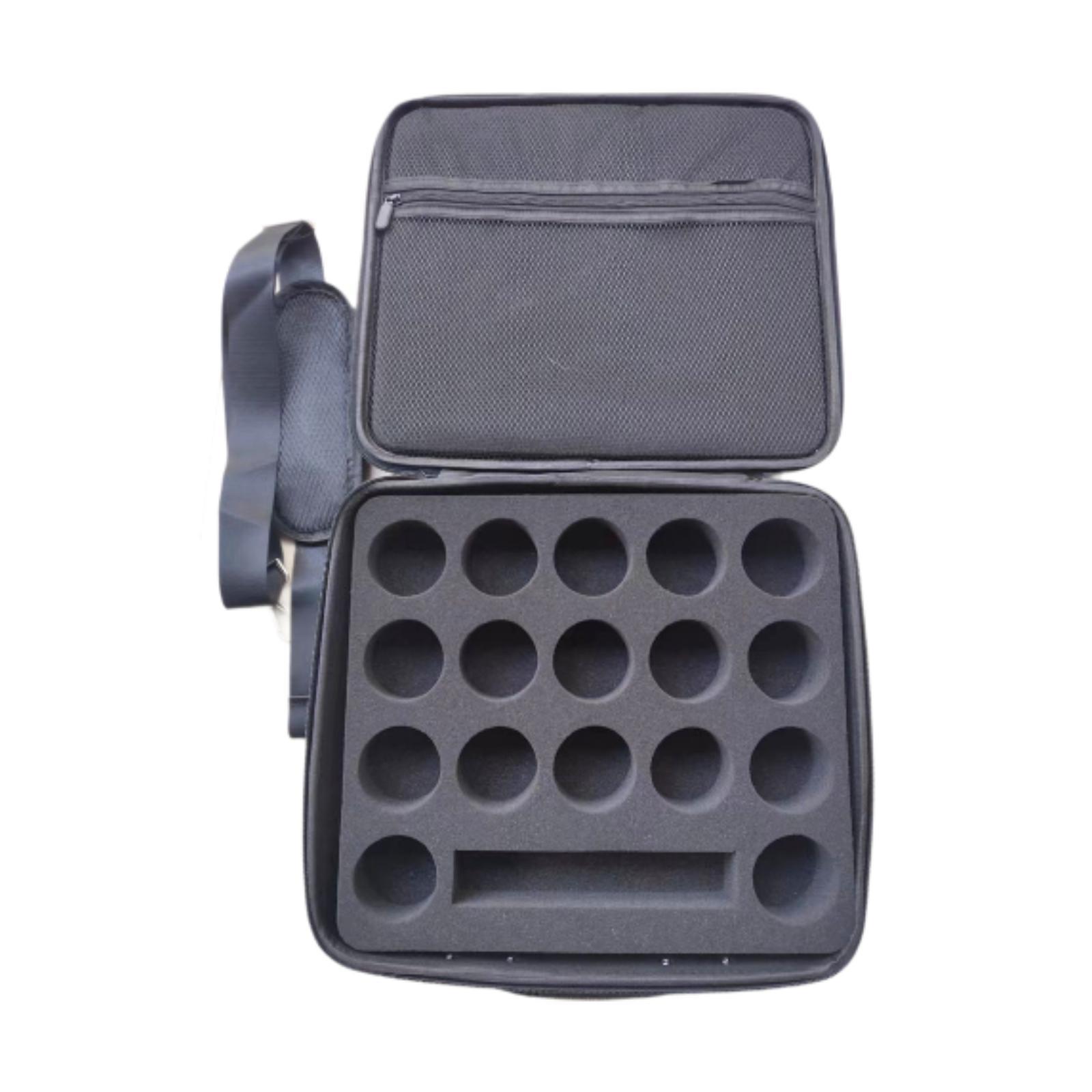 

Кейс для переноски бильярдных шаров с внутренним карманом на молнии Контейнер с ручкой для переноски Аксессуары для бильярда Ящик для хранения бильярдных шаров чёрный