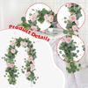 Floral Vines Greenery Garland Artificial Eucalyptus Flowers Wedding Party Table Decor for Arch Wall Fireplace Backdrop Ornament