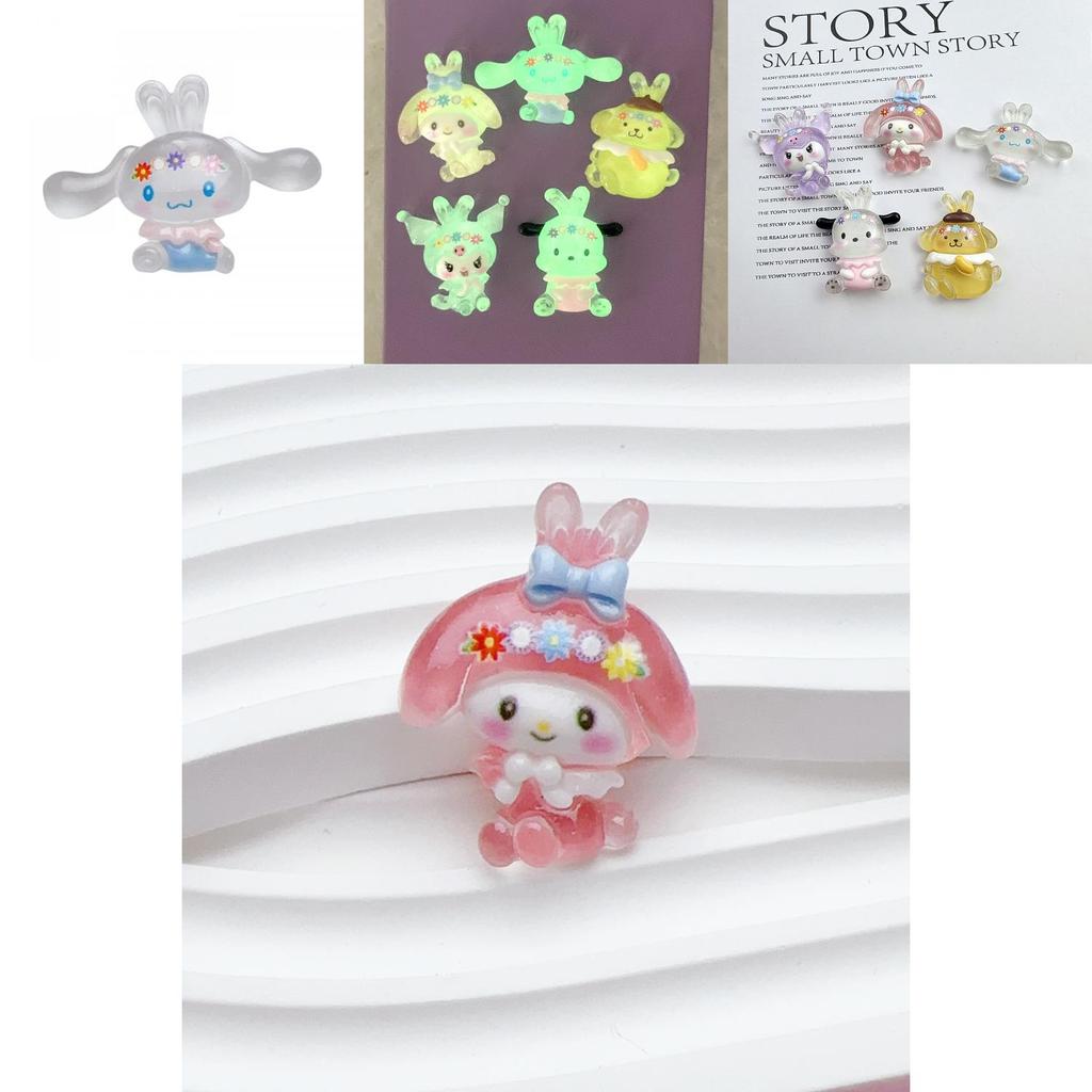 Cute Animal Resin Accessories For Diy Phone Cases And Hair Accessories Cream Gel Material