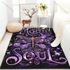 1PC Purple Dream Dragonfly Pattern for Carpet Living Room Bedroom Bedside Floor Mat Home Decor Large Size Room Area Rug