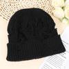 Winter Knitted Beanie With Hole Earflaps For Women - Face Slimming Warm Hat For Round Faces Cold Weather