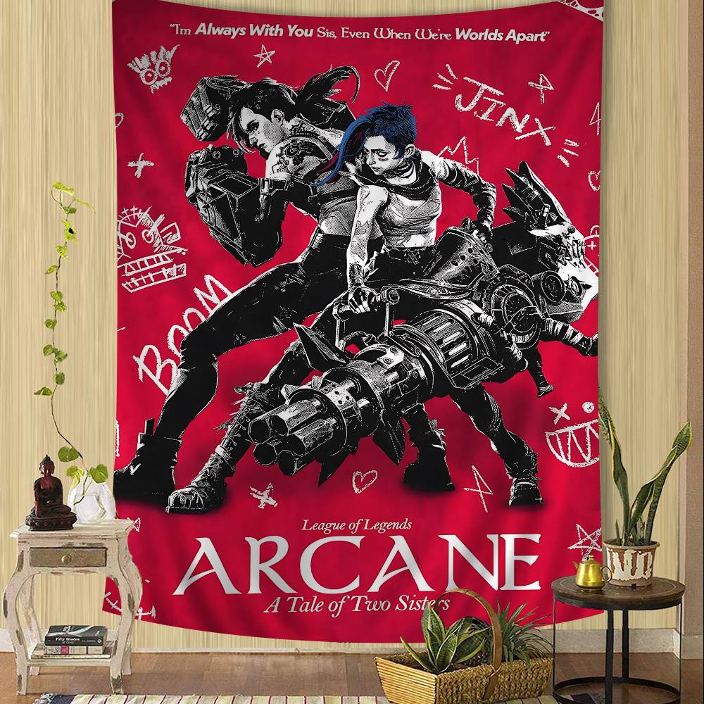 

Arcane LLOL Classic Game Colorful Tapestry Wall Hanging Bohemian Wall Tapestries Mandala Wall Hanging Sheets 74x94cm(29x37in)