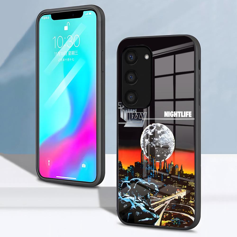 Rock Band T-Thin LizzyS Phone Case For Samsung S26 S25 S24 FE S23 S22 S21 Plus S20 Ultra Note20Ultra Black Glass Cover