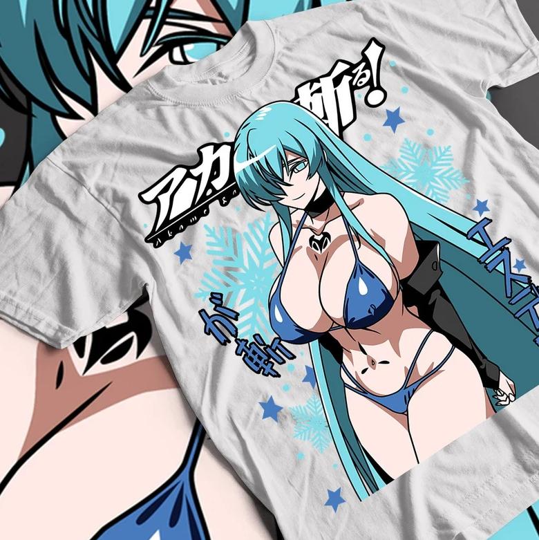 Akame Ga Kill Esdeath Anime Tshirt Unisexga Waifu Shirt Oversized Unisex High Quality Print Tshirts For Unisex Unisex Fashion Soft