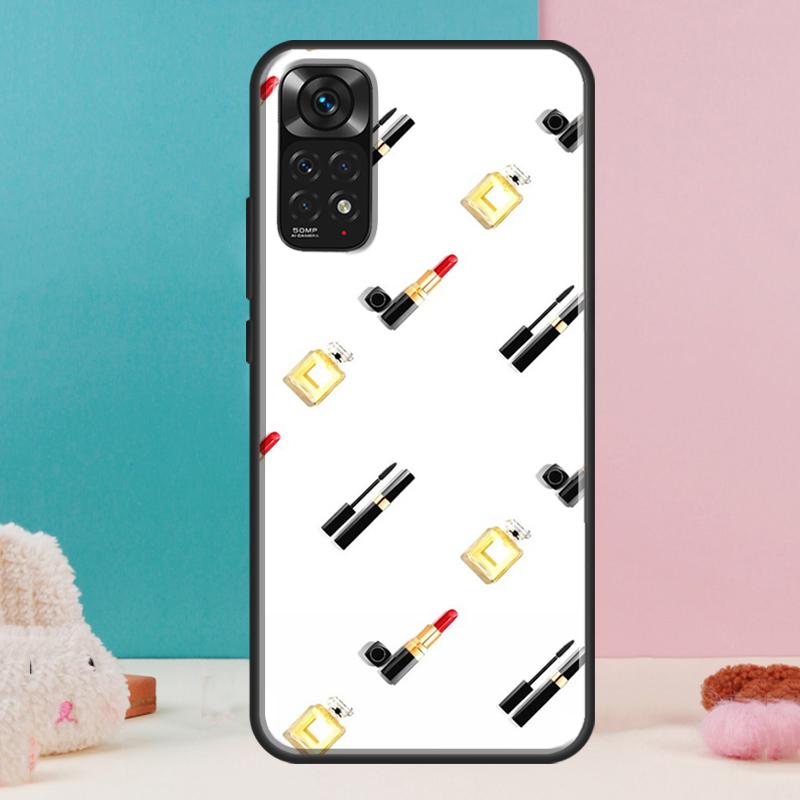 Lipstick Make Up Case For Xiaomi Redmi Note 13 12 Pro 14 11 9 10 9S 10S 11S 12S Redmi 14C 13C 10C 12C Cover