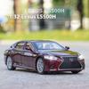 Lexus LS500H Modellauto im Maßstab 1:32, aus Metallguss, mit Sound und Lichteffekten, Sammlerstück, Geschenk für Jungen, ideal für die Inneneinrichtung.