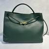 Women's Bag 2025 New Style Authentic Leather Large-capacity Tote Diagonal Commuting Bow Knot Single-shoulder Handbag