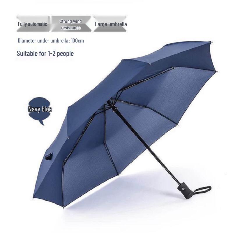 Полностью автоматический трехскладной зонт от солнца и дождя, возможна печать логотипа