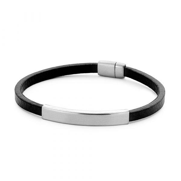 Frank1967 Torino Leather Bracelet Black 7Fb-0338