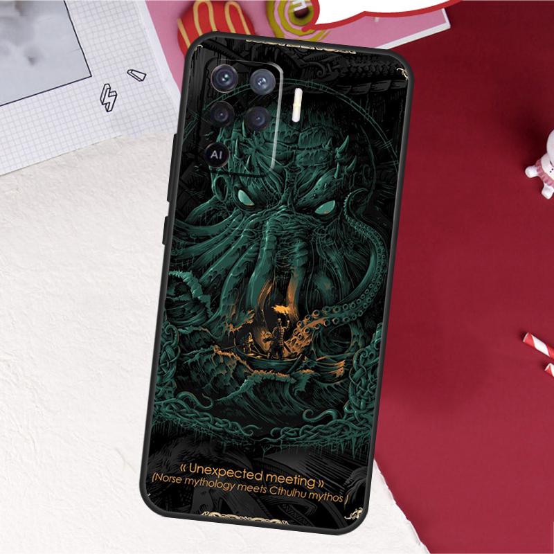 Cthulhu Mythos Case For Oppo A18 A98 A38 A58 A78 A60 A80 A40 A96 A76 A16 A94 A74 A54 A15 A17 A57 A77 A5 Pro