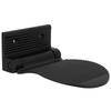 Foot Rest Wall Mount Space Aluminum Non Slip Foot Pedal for Hallway Entryway Bathroom(Black )