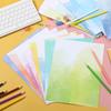 Clabby 120 Pcs 8 ''x11'' Watercolor Stationery Paper Decorative Printer Copy Double-sided Paper Colored for Writing Letter Invitations Students
