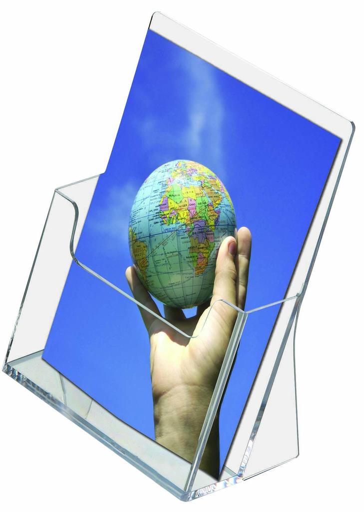 Acrylic stand for A4 leaflets