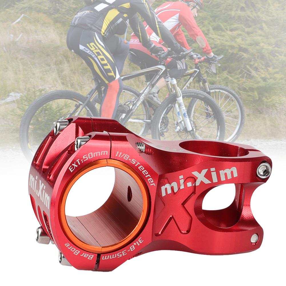 31.8*50mm Aluminium Alloy Short Bike Bar Handlebar Stem Riser   Parts(red)