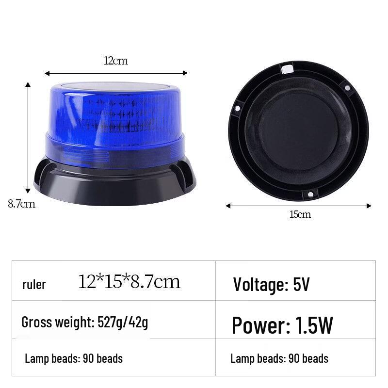 Brangdy Solar Powered Traffic Safety Light