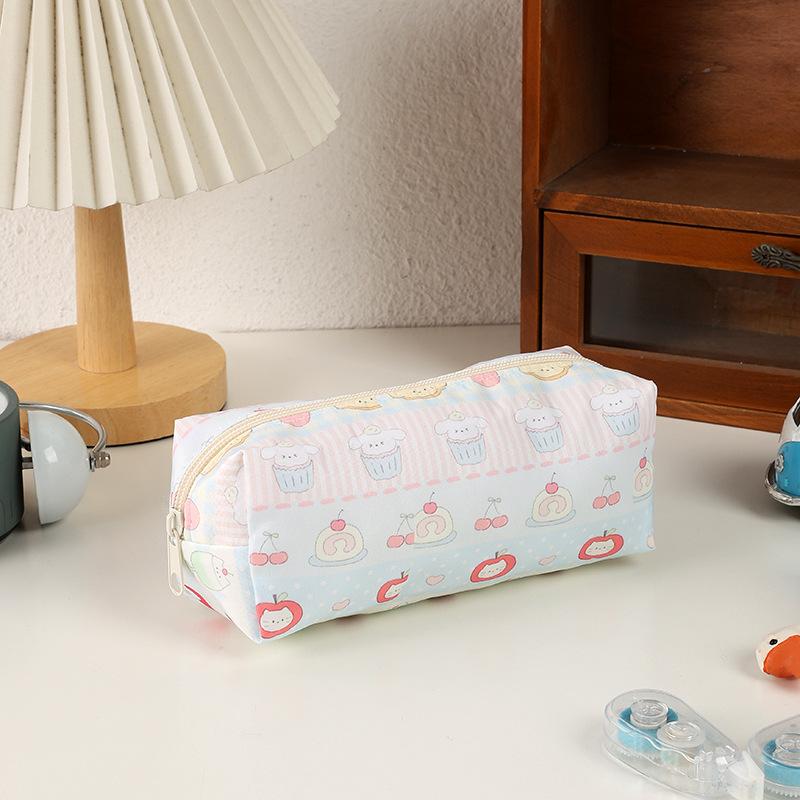 Kawaii Cat Pencil Case for Girls Spacious Cute Cartoon Pen Organizer,Aesthetic Instagram Style Large School Bag Student Supplies