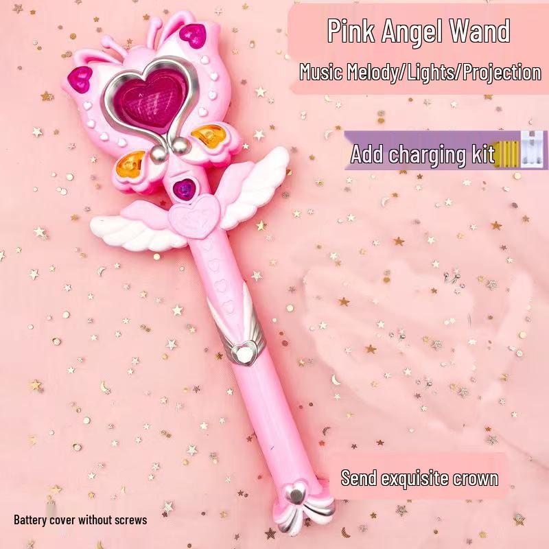 Magic Fairy Wand with Light, Music, and Projection for Girls