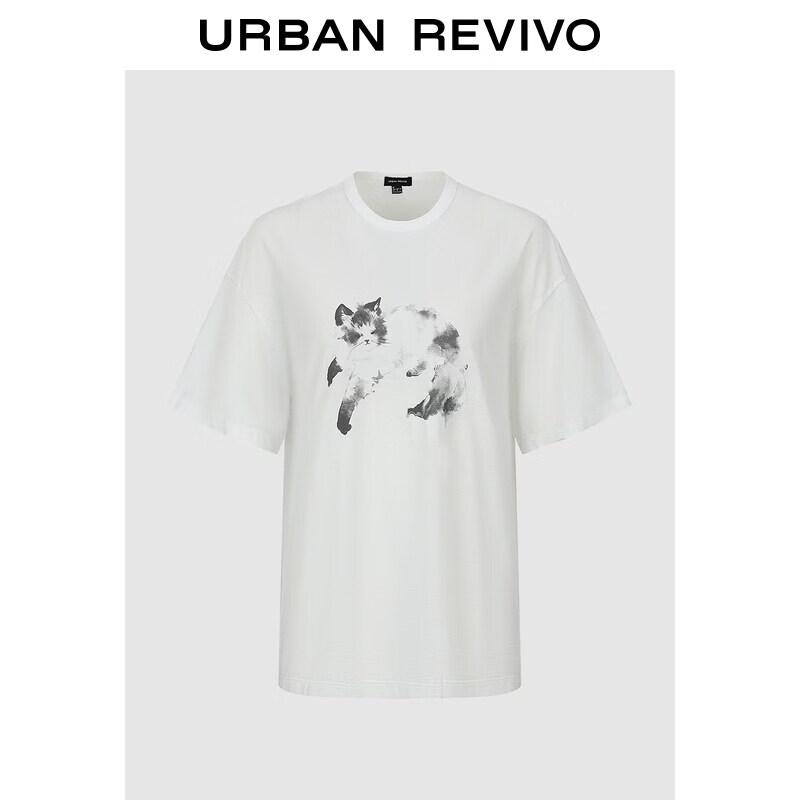 Women s Fun Cat Print Short Sleeve T-Shirt L