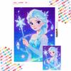 Diamonds Elsa Full Diamond Art Painting Kit Diamond Painting Home Decor Magical Winter Princess Crystal Snowflake Wand Sparkle