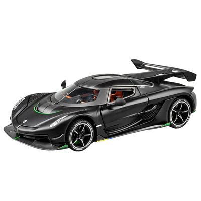 1/24 Sportwagen Model Koenigsegg Legering Diecast Hoge Simulatie Schaal Speelgoed Pull Back Deuren Kunnen Openen Jongens Verjaardagscadeaus Decoratie