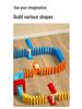 Pädagogische Domino-Bausteine für Kinder und Erwachsene - Perfekt für Wettbewerbe und Geschenke