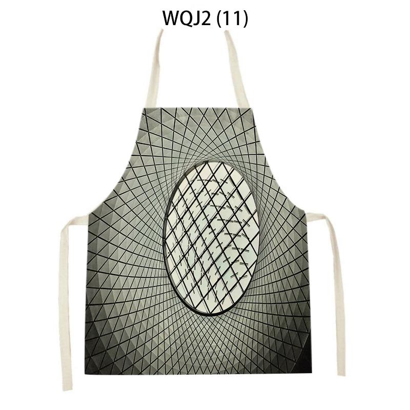 Ärmellose Küchenschürzen für Erwachsene und Kinder, ärmellose Schürzen mit abstraktem Geometriedruck, Back- und Kochzubehör, Reinigungsschürzen