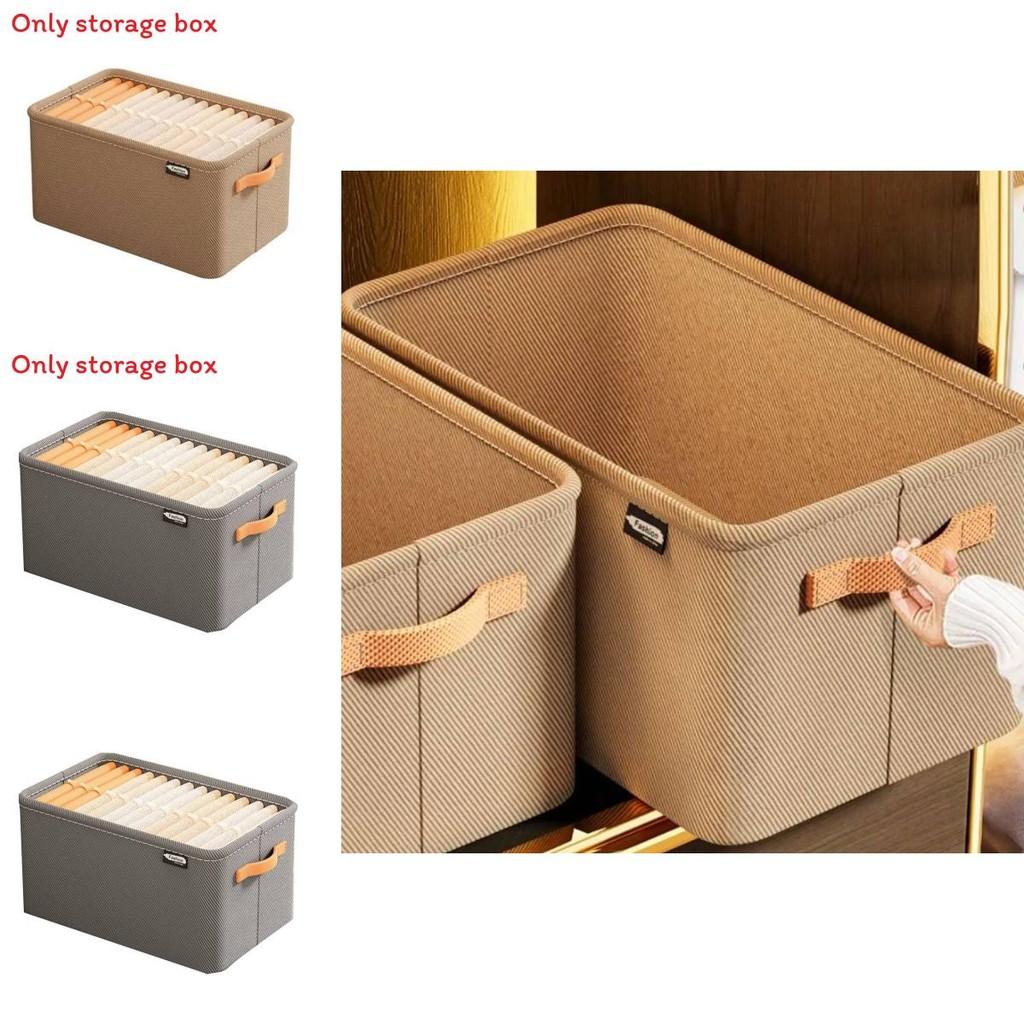 Modern Minimalist Fabric Storage Bin With Foldable Design For Clothing And Toy Organization