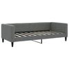 Vidaxl Sofa Z Materacem, Ciemnoszara, 90X190 Cm, Tkanina
