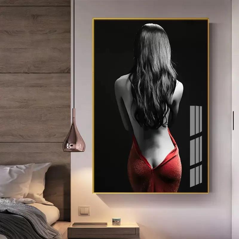 

Современное обнаженное искусство Холст Плакаты и принты Сексуальные женщины Настенное искусство Картины для гостиной Спальня Домашнее украшение