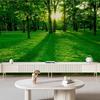 Green Sunshine Forest Wallpaper Mural Sunny Green Forest 3d Wall Mural Modern Home Decor Wallpaper For Living Room Bedroom
