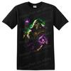 Grim Reaper T Shirt W/ Neon Skull Magic Art Gothic Horror Fantasy Graphic Tee