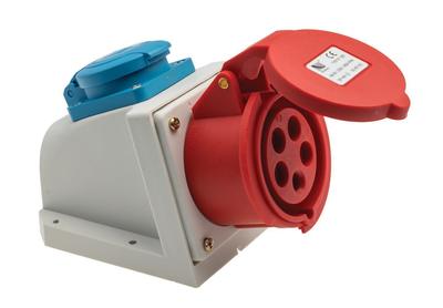 Power Socket Combi 16A 5P 250V with Ip44