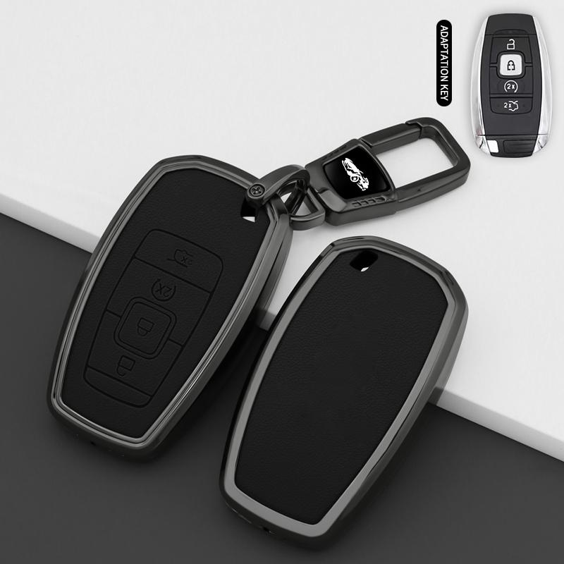Zinc Alloy Car Smart Key Cover Case For Lincoln Continental Mkc Mkz Mkx Navigator Z Nautilus Aviator Corsair