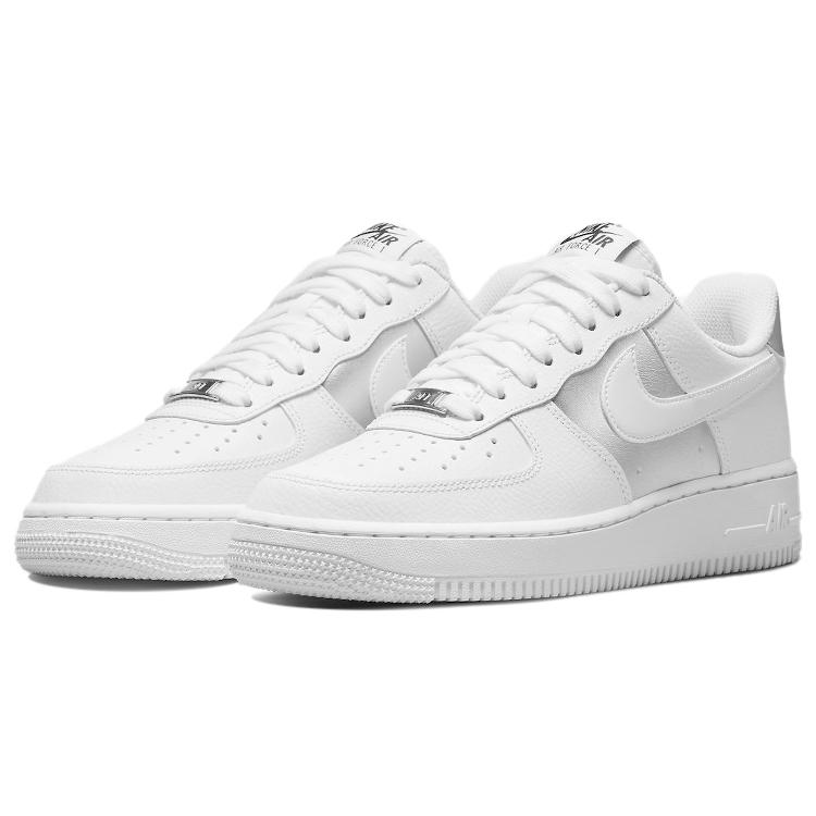 New Nike Air Force 1 Low '07 White Metallic Silver 2022 Women's DD8959-104