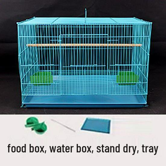 Large Metal Cage for Cockatiels, Myna, Finches, and Tiger Skin Birds