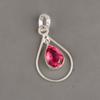 Pink Tourmaline Gemstone 925 Sterling Silver Jewelry Handmade Pendant 1.60" PP-3-17