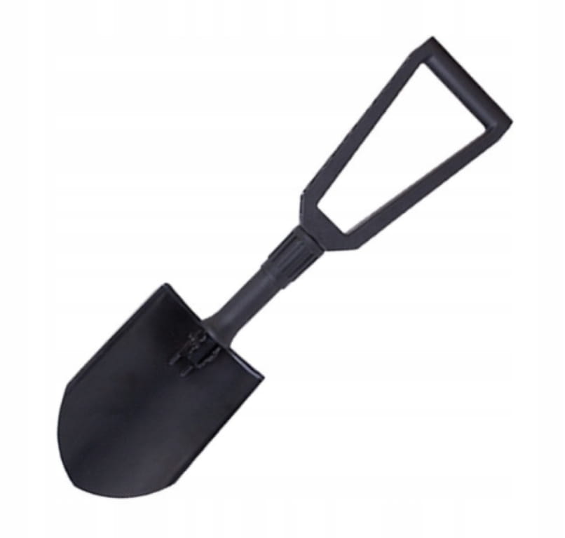 Folding Spade Shovel with Cover, Metal