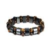 Double Hematite Tiger's Eye Bracelets Men Tiger Eye & Hematite Charm Bracelets for Women Natural Energy Stone Bracelet Jewelry