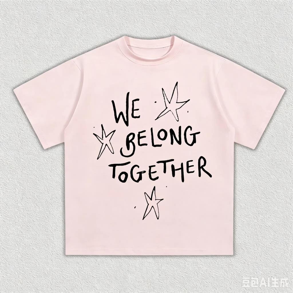 Harry Styles We Belong Together Graphic T-shirt Unisex Hip Hop Short Sleeve O-neck T-shirt Short Sleeve Casual Clothing