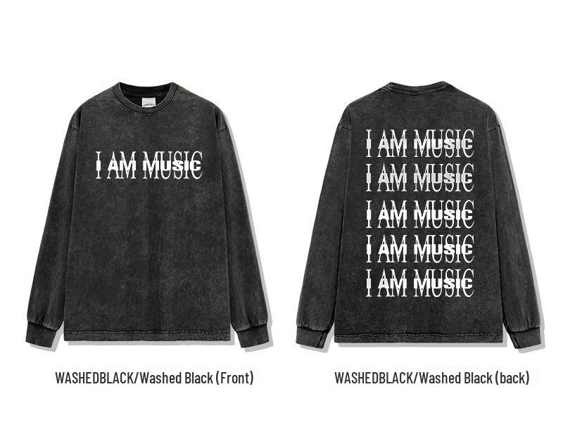 Zestaw bluzy z kapturem i koszulki z nadrukiem Playboi Carti, pranej