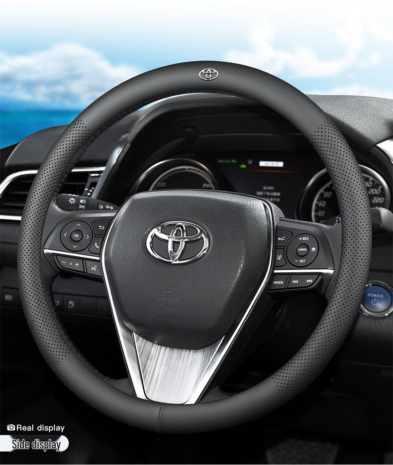 Kryt volantu Toyota Levin Hybrid z pravé kůže - Univerzální celoroční ultratenký automobilový doplněk