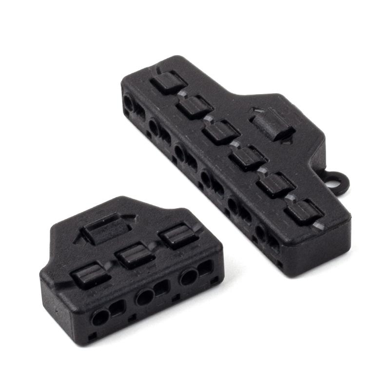Quick Connect Low Voltage Wire Splitter Distribution Block 3/6 Port Out Line Splitter For Lighting Led Strip Connection Terminal