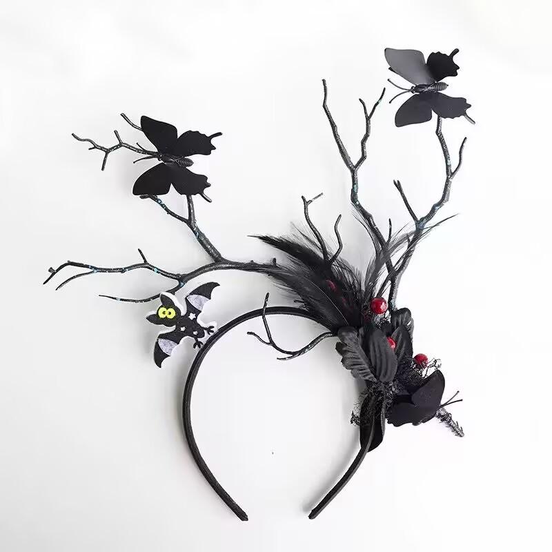 Europäisches Amerikanisches Mori Girl Rentiergeweih Leuchtendes Weihnachtskopfband mit Großen Haaraccessoires und Verzierungen