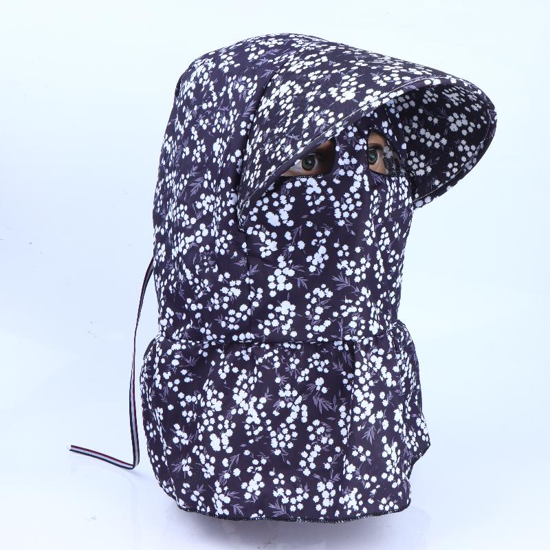 Floral Print Sun Hat for Maximum UV Protection with Face and Neck Flap for Outdoor Adventures
