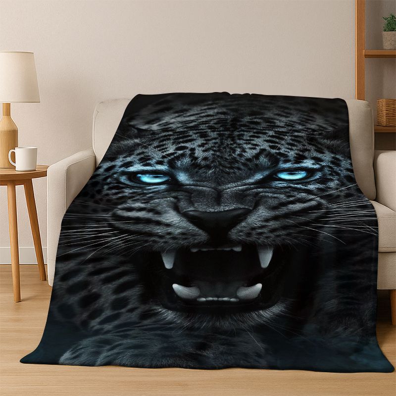 Coperta in Flanella Animale Leopardo Ghepardo Animale Coperta Morbida Calda Coperta da Divano per Camera da Letto Soggiorno Letto Viaggio Campeggio Picnic