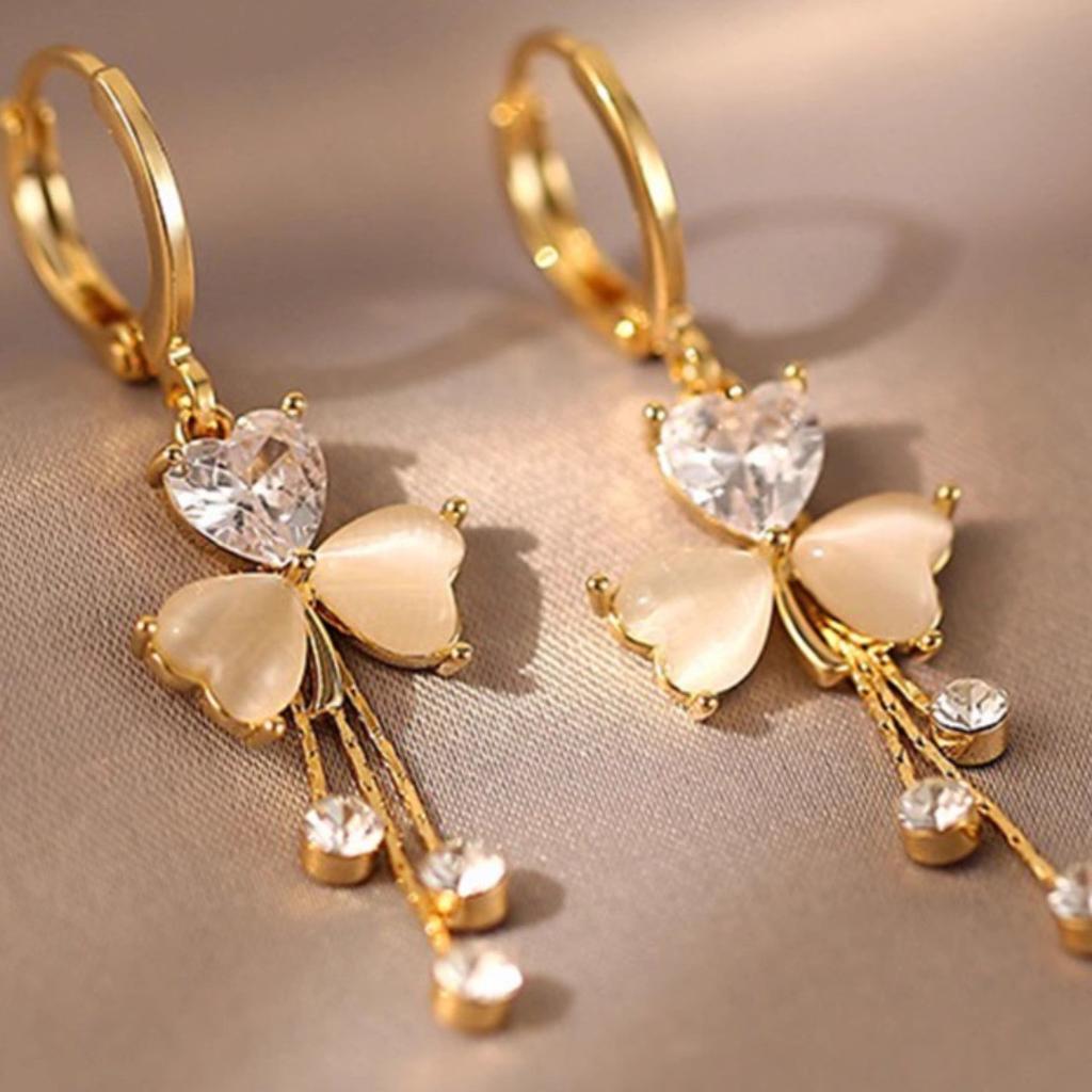 Fashionable Earrings With Light Luxury Tassel Earrings