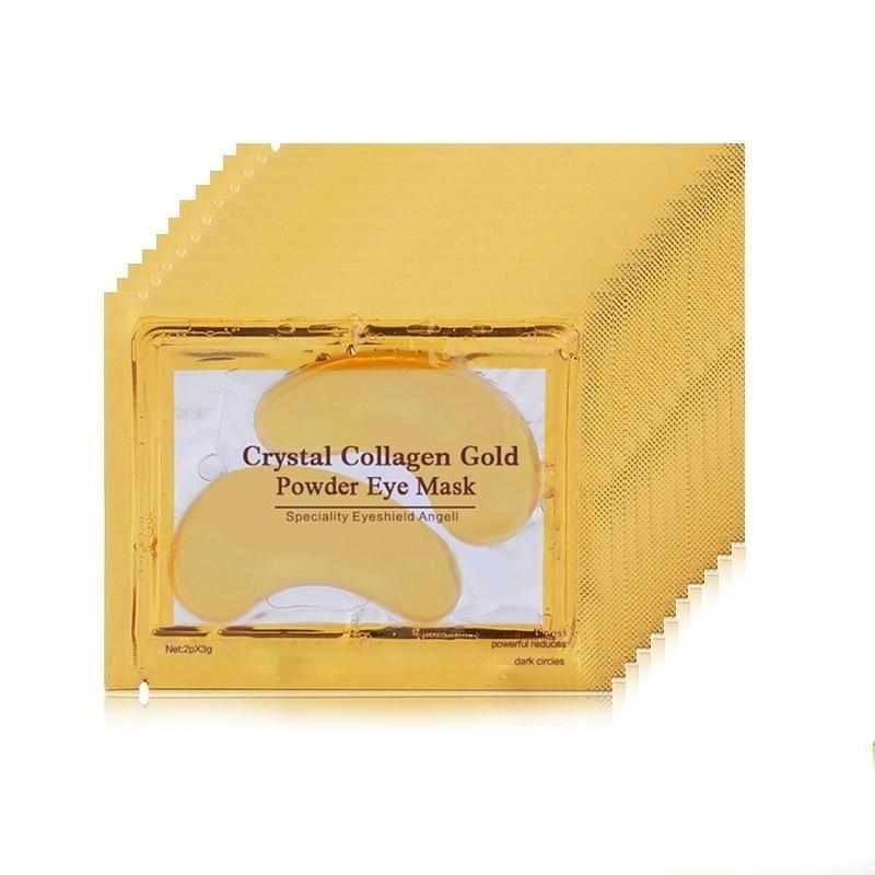 10Pair 24K Gold Collagen Eye Mask Anti-Aging Hyaluronic Acid Eye Patches Under Eye Mask